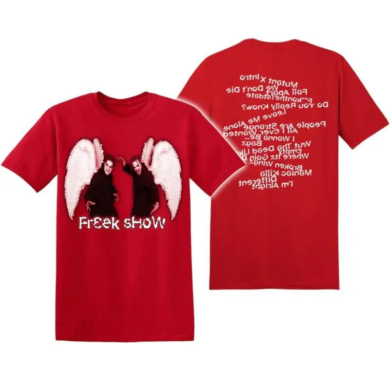 Twiztid Red Freek Show Angels Tracklist 2025 T-shirt