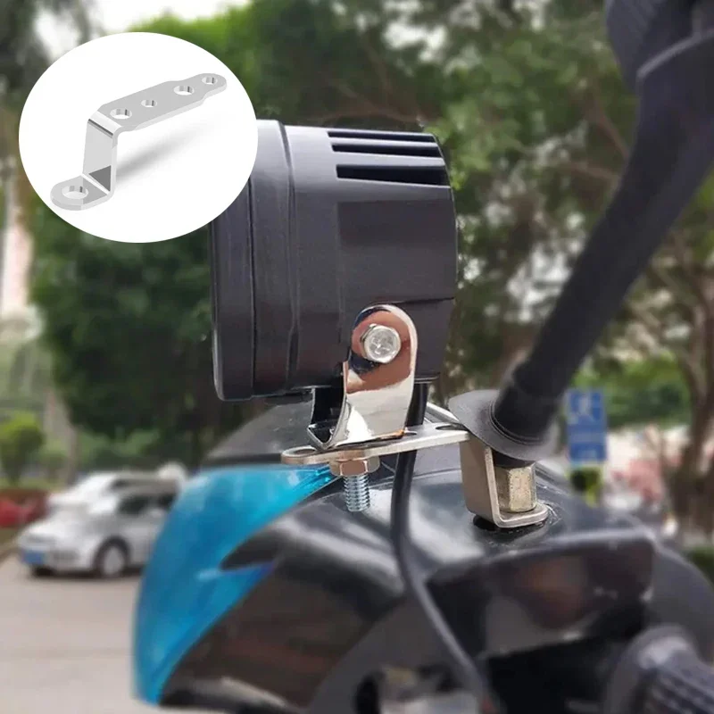 Motorcycle LED Headlight Bracket Spotlight Extension Bracket Multi-function External Mount Aluminum Motorcycle Accessories