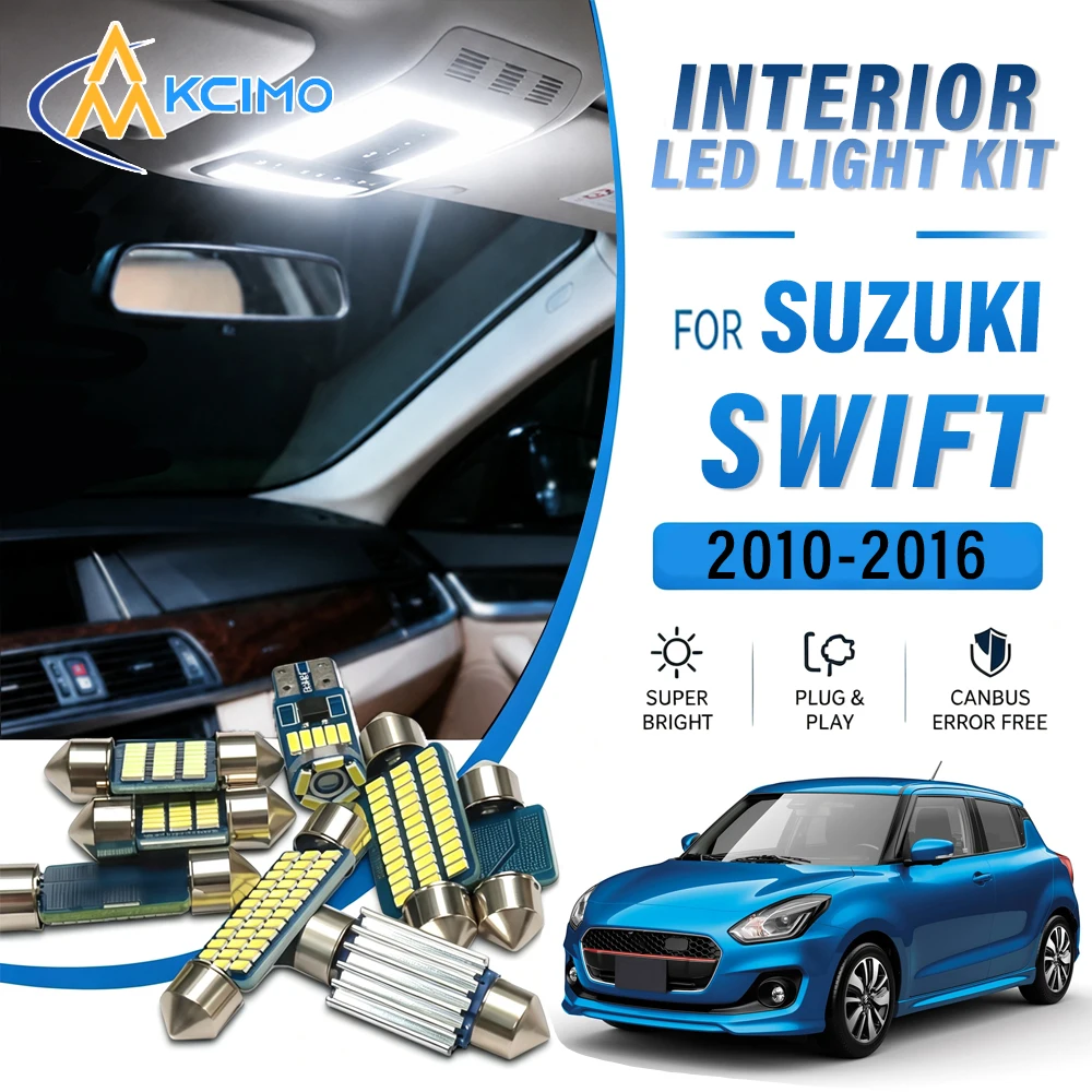 For suzuki Swift / Swift Sport 2010-2016 Canbus Compatible Auto Interior LED Lamps, Car Indoor Light Bulbs, OEM Replacement