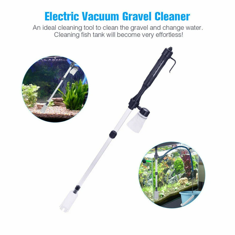 Elétrica cascalho Cleaner Tool for Aquarium, Fish Tank, automático Vacuum Water Changer, Home Pet Supplies, Aquário Acessórios