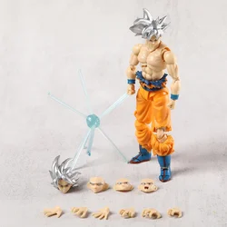 SHF Sliver Hair Son Goku Ultra Instinct PVC Action Figure Toy Anime Figurine Collectible Model Toy