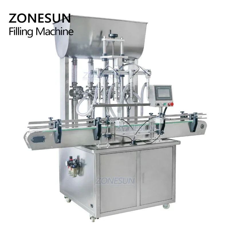 ZONESUN Riempitrice automatica per bottiglie liquide al miele e crema per salsa di pomodoro per pasta per la produzione