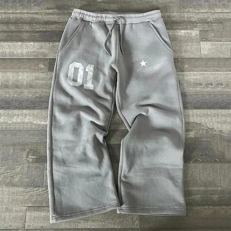 

Мужские брюки в стиле ретро Y2K, уличные, в стиле Харадзюку, оверсайз, свободные, повседневные, широкие, спортивные, мешковатые штаны