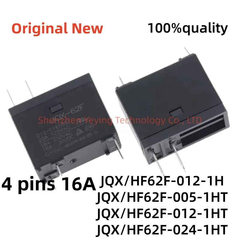 1Pcs/Lot 100% New Hf62F-012-1H Hf62F-005-1Ht Hf62F-012-1Ht Hf62F-024-1Ht 4Pins 16A
