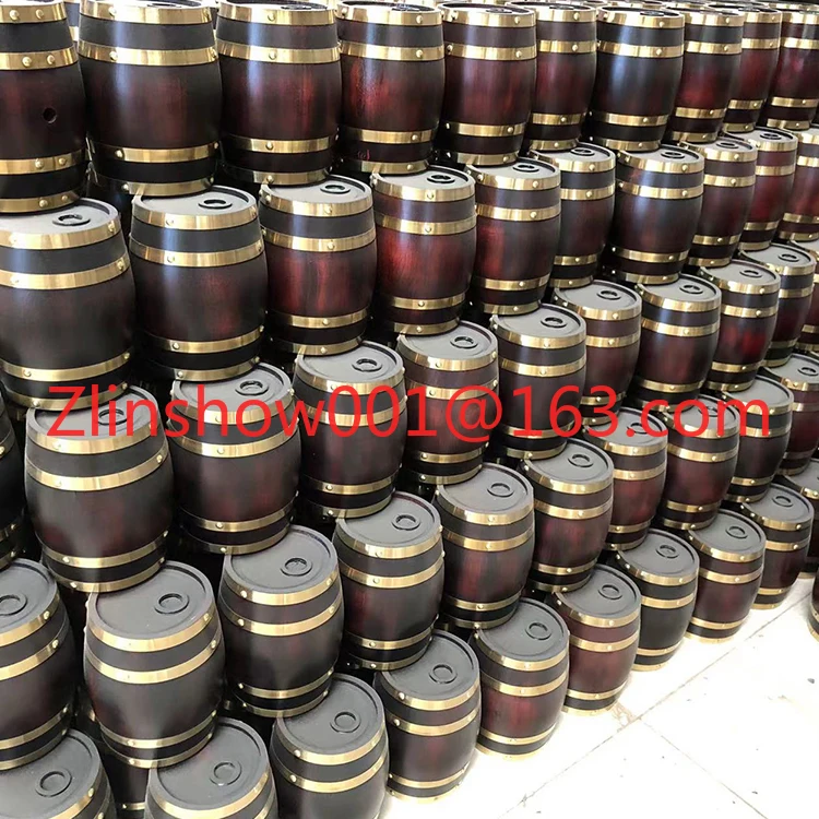 Custom Bar Hotel Restaurant Family Exhibition 1.5L Oak Craft Wooden Barrel