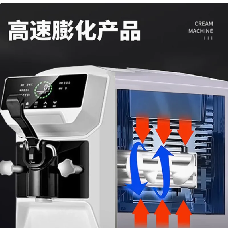 عالية الجودة سطح المكتب الصغير رئيس واحد آلة الآيس كريم الصغيرة 0ne نكهة منضدية آلة آيس كريم ناعم القوام للبيع