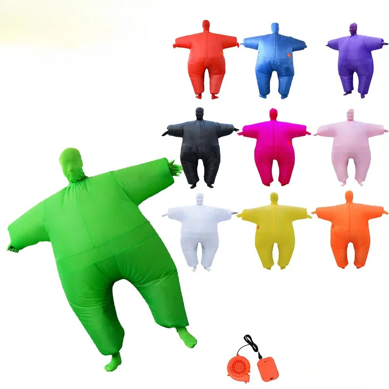 

Inflatable Invisible Man Costume with Mask Funny Party Cosplay Outfit for Adults Unisex Mystery Entertainment Suit