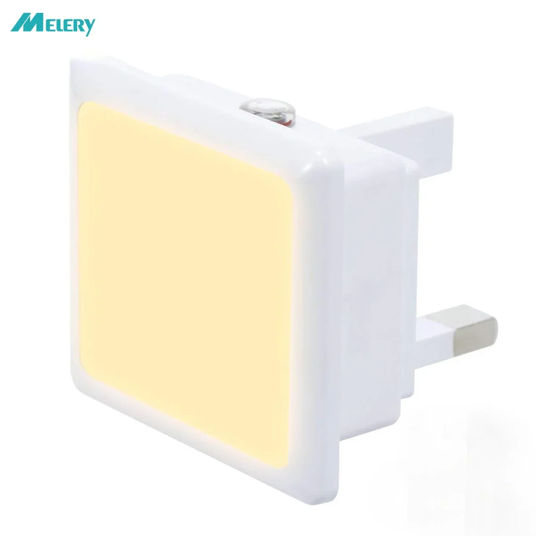 Automatic 0.3W LED Night Light UK Plug in Warm/Day White Dusk Till Dawn Daylight Sensor Smart Energy Saving Design Home Office