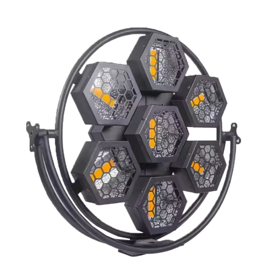 7 × 50w LED 3IN1 RGB vintage matrix retro light แสงแฟลช Stage Effect อุปกรณ์แสงสว่าง Strobe Light สําหรับตกแต่งบาร์ DJ