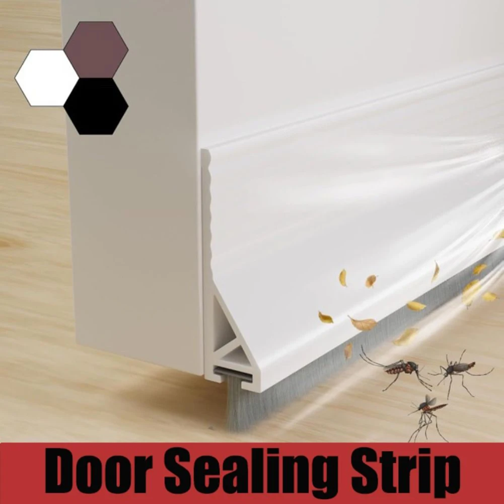 

As Shown Door Strip Comfortable Indoor Environment Effective Sealing Solution High-Quality Transparent Binder For Aluminum Doors