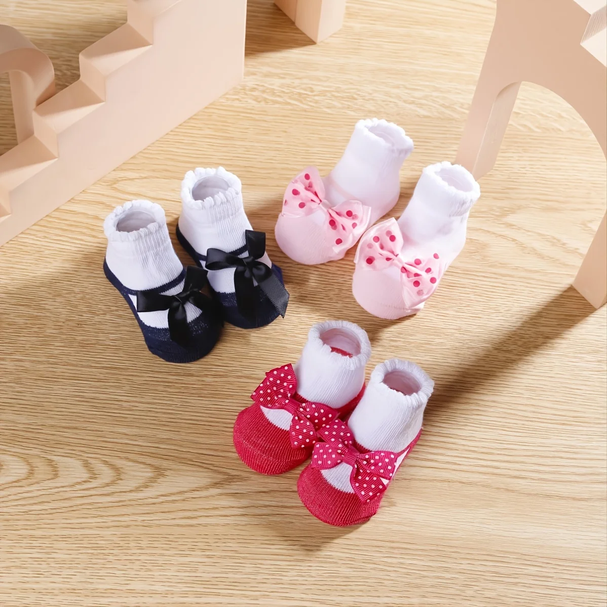 1Pair Newborn Baby Socks Infant Cotton Socks Baby Girls Lovely Short Socks Clothes Accessories For 0-24Month