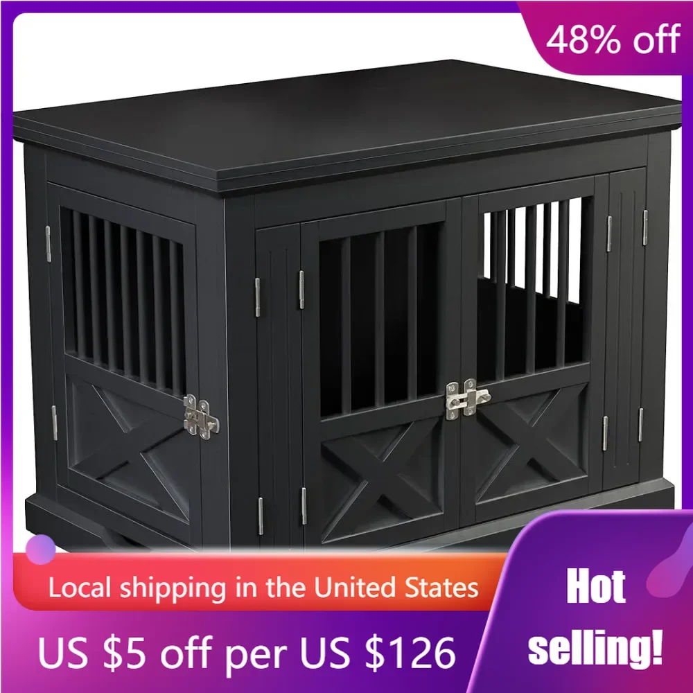 

Dog Kennel House for Dogs Merry Products Triple Door Medium Dog Crate Pet Supplies Home Garden Freight free