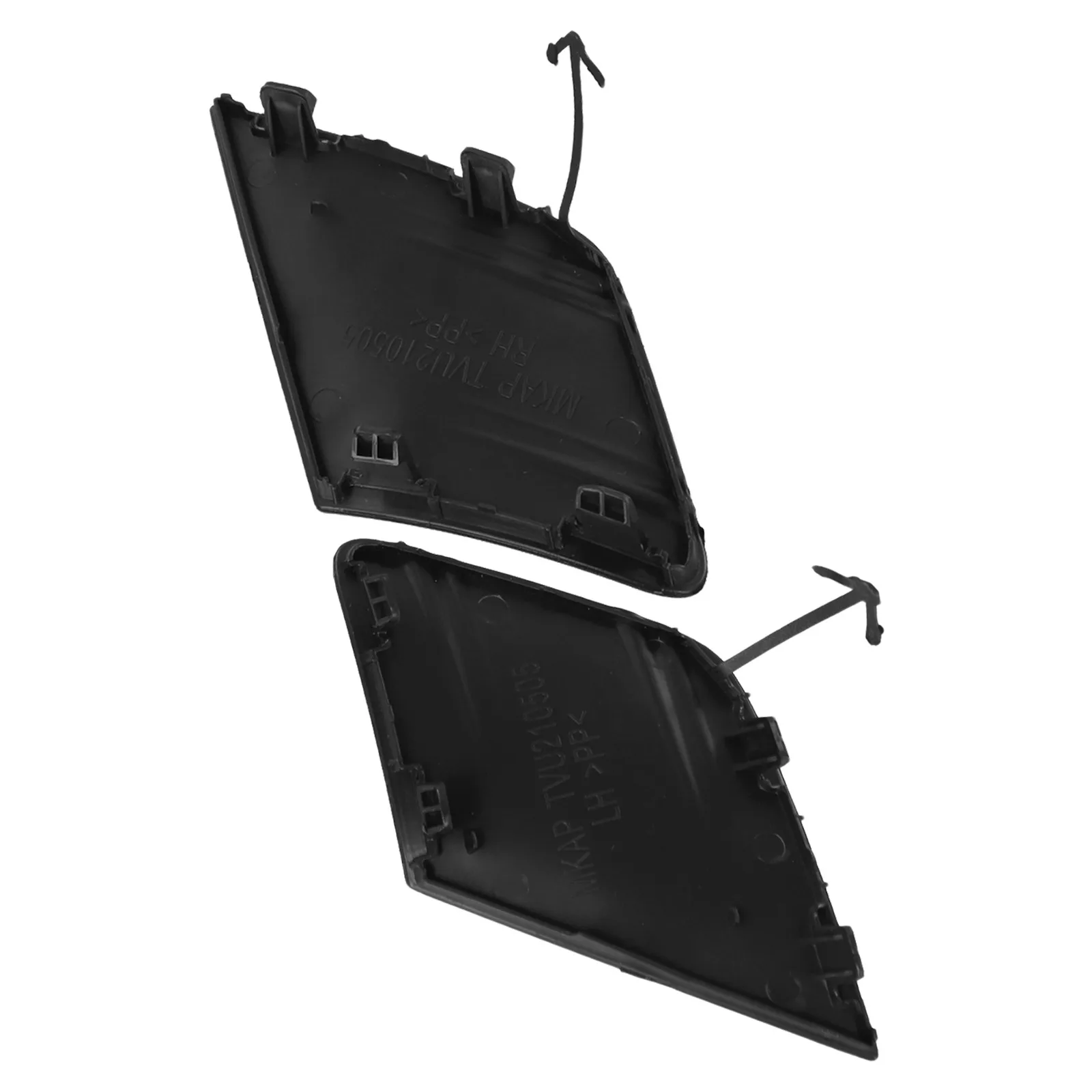 

Matte Black Bumper Cover Cap Bumper Tow Hook Eye Cap Tow Hook Vehicle Tow Hook Eye 2 Pieces Set For Toyota Venza 2021-2024