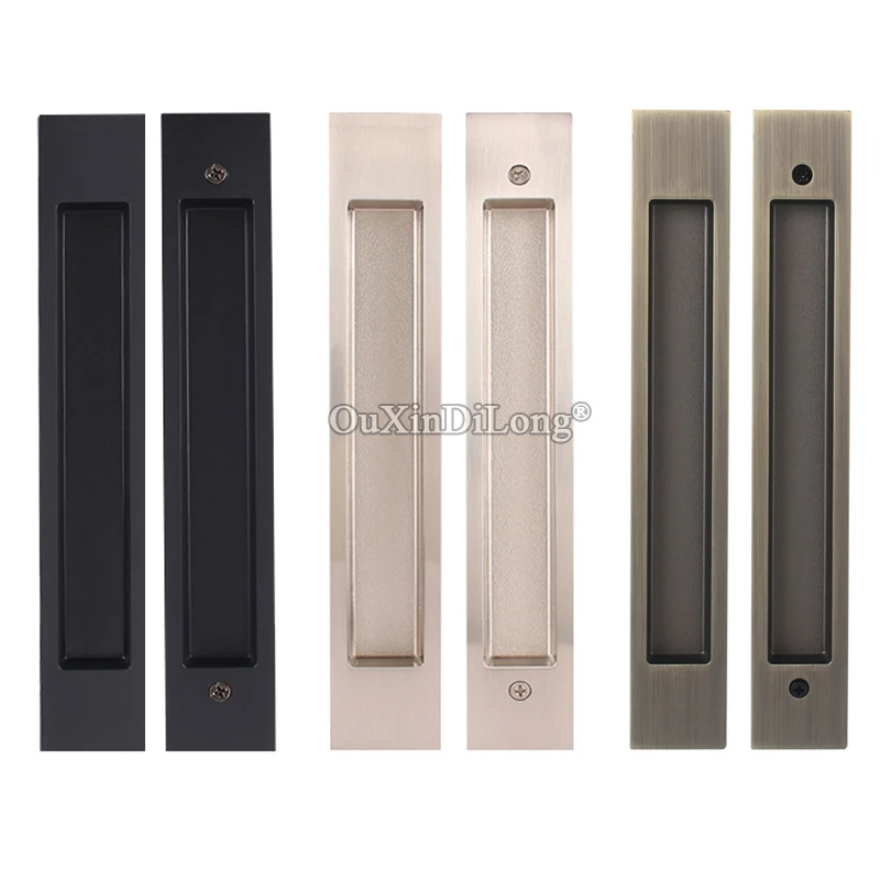 

Удлиненные встраиваемые ручки для раздвижных дверей, 1 пара, невидимые скрытые ручки для дверей кухни, балкона, шкафа, деревянные ручки для встраиваемых дверей