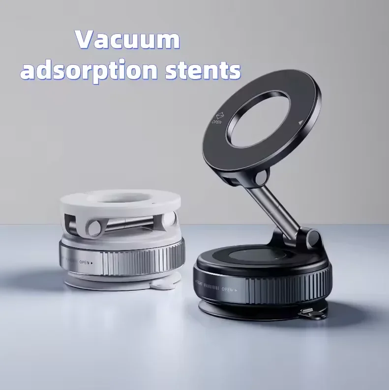 

For Xiaomi Magnetic Suction Car Mobile Phone Holder - Navigation Support Vacuum Adsorption Folding Mount Interior Accessorie