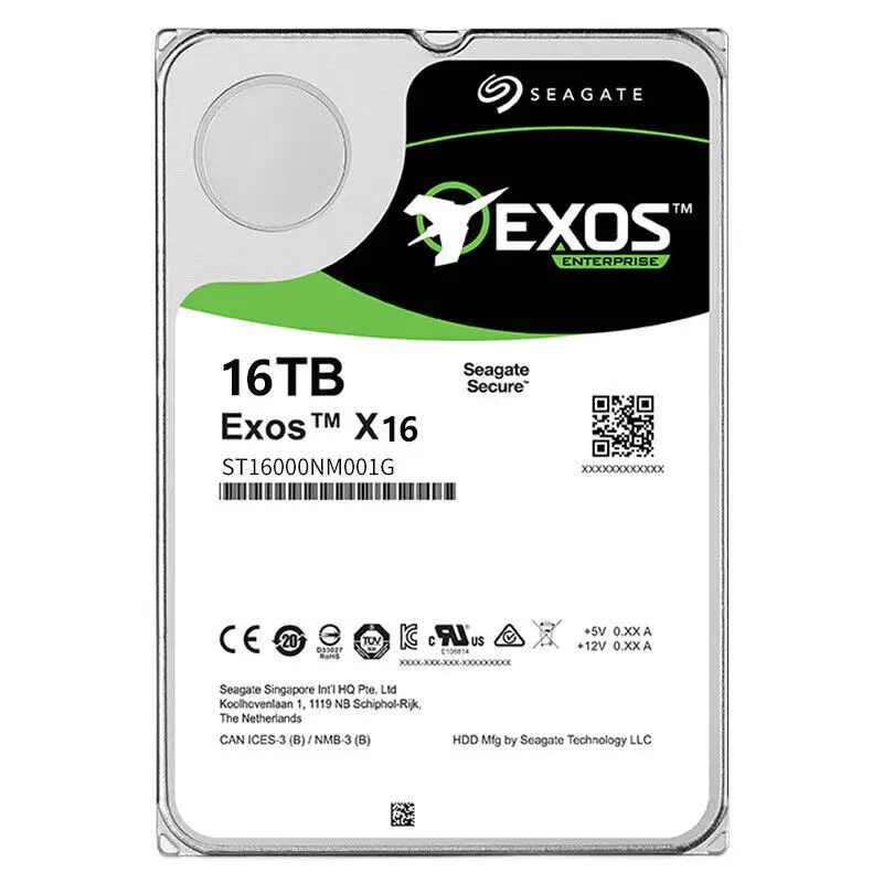 

NEW FOR ST16000NM001G 16TB Exos X16 512e 6Gb 3.5 SATA Enterprise HDD BRAND