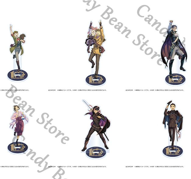 

Подлинная аниме Ace Attorney Decennial Ryūnosuke Kazuma Barok Van Zieks косплей акриловая фигурка-подставка мультфильм стоячий знак Рождество