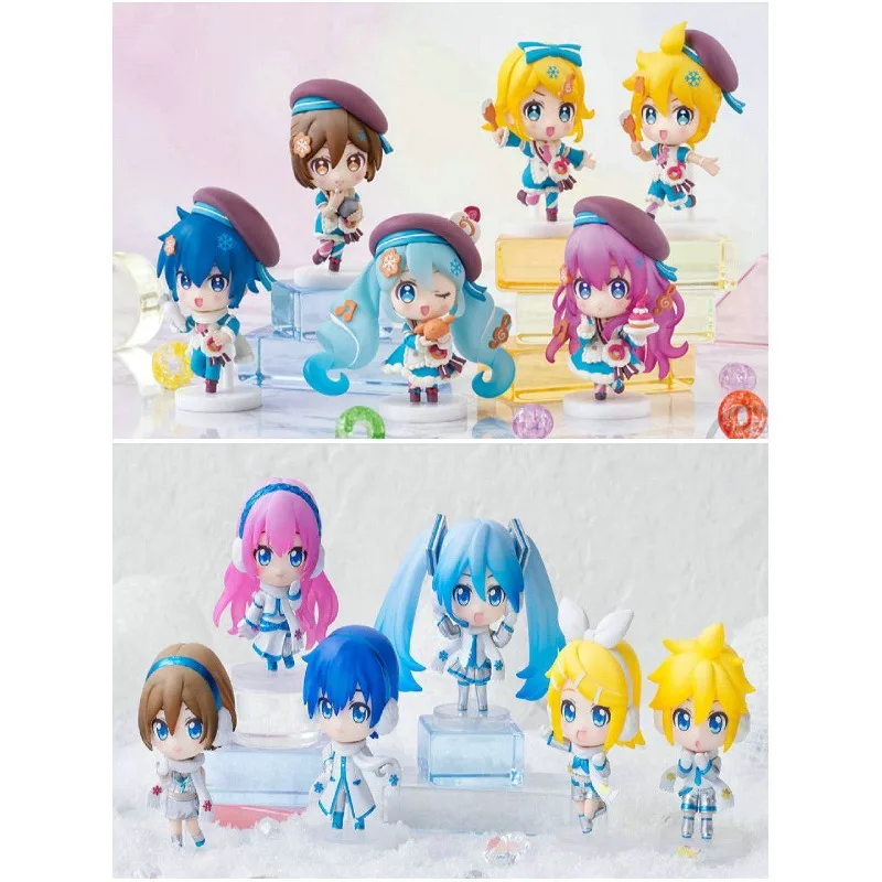 

Bandai MIKUS Hatsunes Mikus Megurine Luka Food Toy Card Pack Capsule Toys Collecting Models Figurines