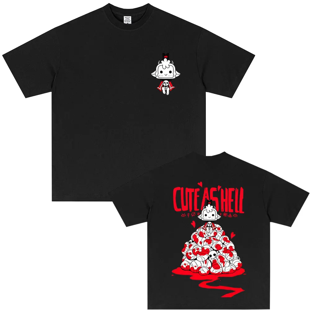 

Game Cult of The Lamb Graphic T-shirt Men Women Otaku Lover Short Sleeve T-shirts Unisex Casual High Quality Soft Cotton Tshirt