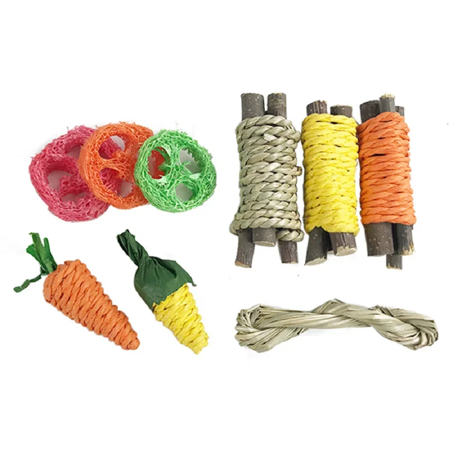 Pet Rabbit Guinea Pig Hamster Tooth Grinding Snacks Squirrels Tooth Grinding Toy Pet Supplies Fun Toy Dragon Cat Toys Snacks