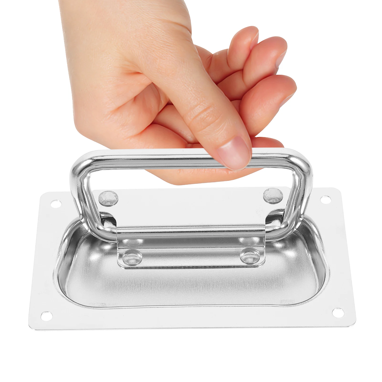 Hardware Box Replacement Heavy Duty Metal Chest Pull Container Handle Sturdy Smooth Surface Toolbox Handle Mount Pull
