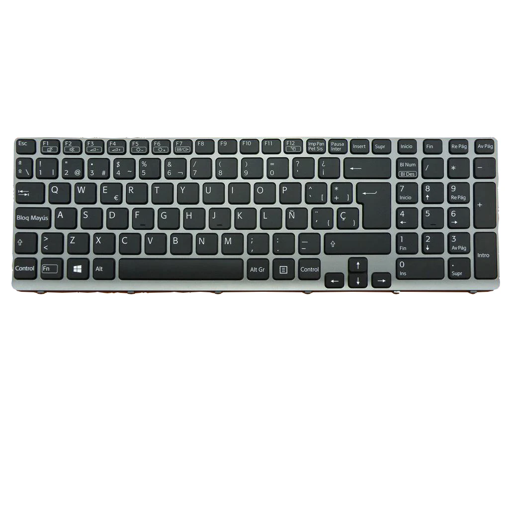 Imagem -04 - Orig Peças do Portátil para Sony Vaio Sve15 Sve15 Sve151 Sve1511 Sve171 Sve1712 Sve1713 Preto sp Teclado Retroiluminado V133946dk3sp Novo