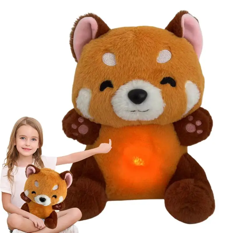 

Дышащий медведь, сон, Бадди, милый красный медведь, музыкальная лампа, с музыкальным светом и ритмическим дыханием раньше