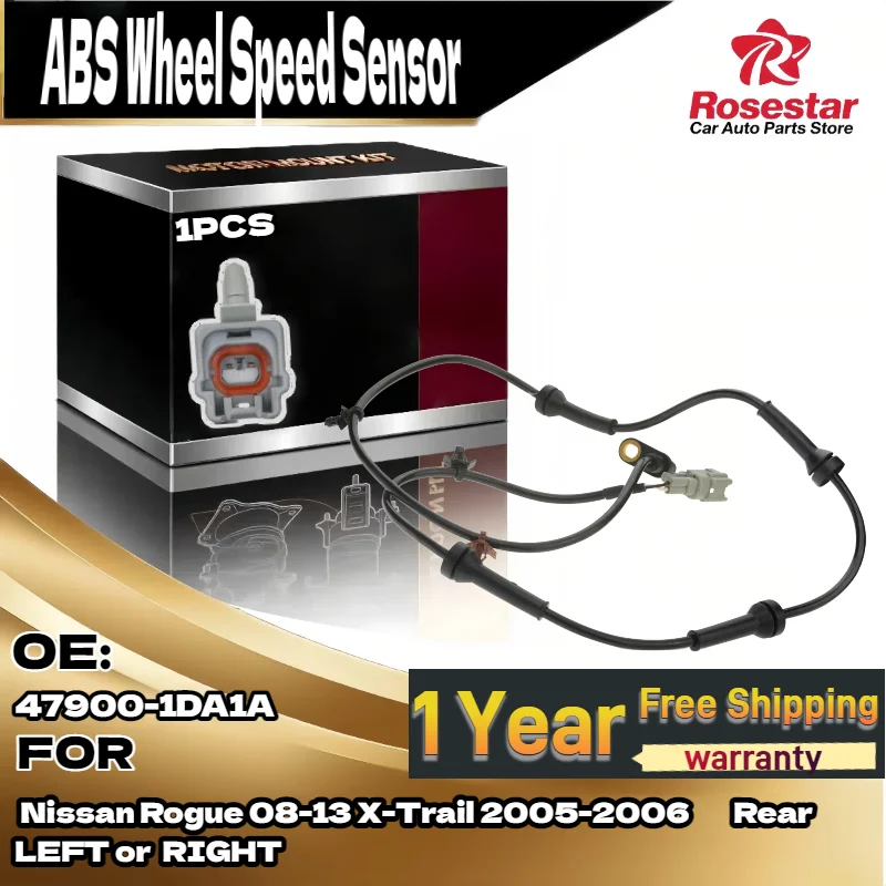 

For 1x Front or Rear ABS Wheel Speed Sensor 47900-1DA1A for Nissan Rogue 2008-2013 X-Trail 2005-2006