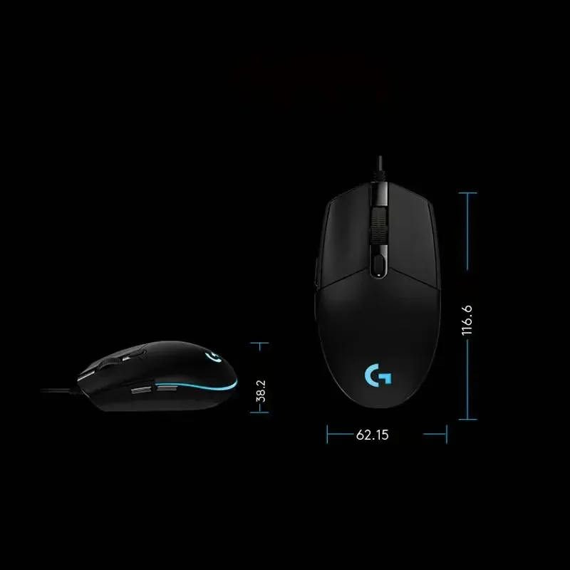 Original Logitech G102 Wired Gaming Mouse USB 8000 DPI Color LED For PC / Mac / Laptop Ergonomic Mouse