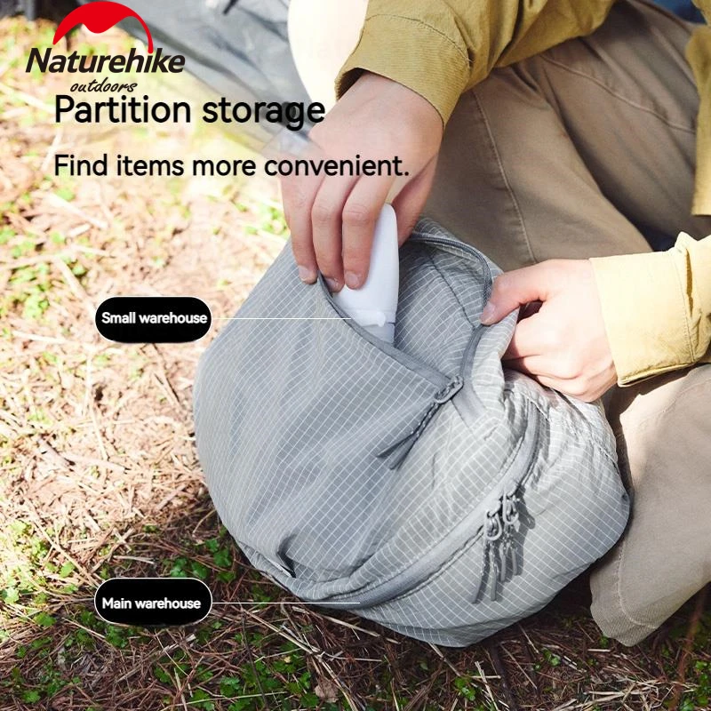 Naturehike 3 Pcs Set Travel Storage Bag Luggage Clothing Underwear Makeup Portable Suitcase Packing Cube Bag Home Storage Nylon