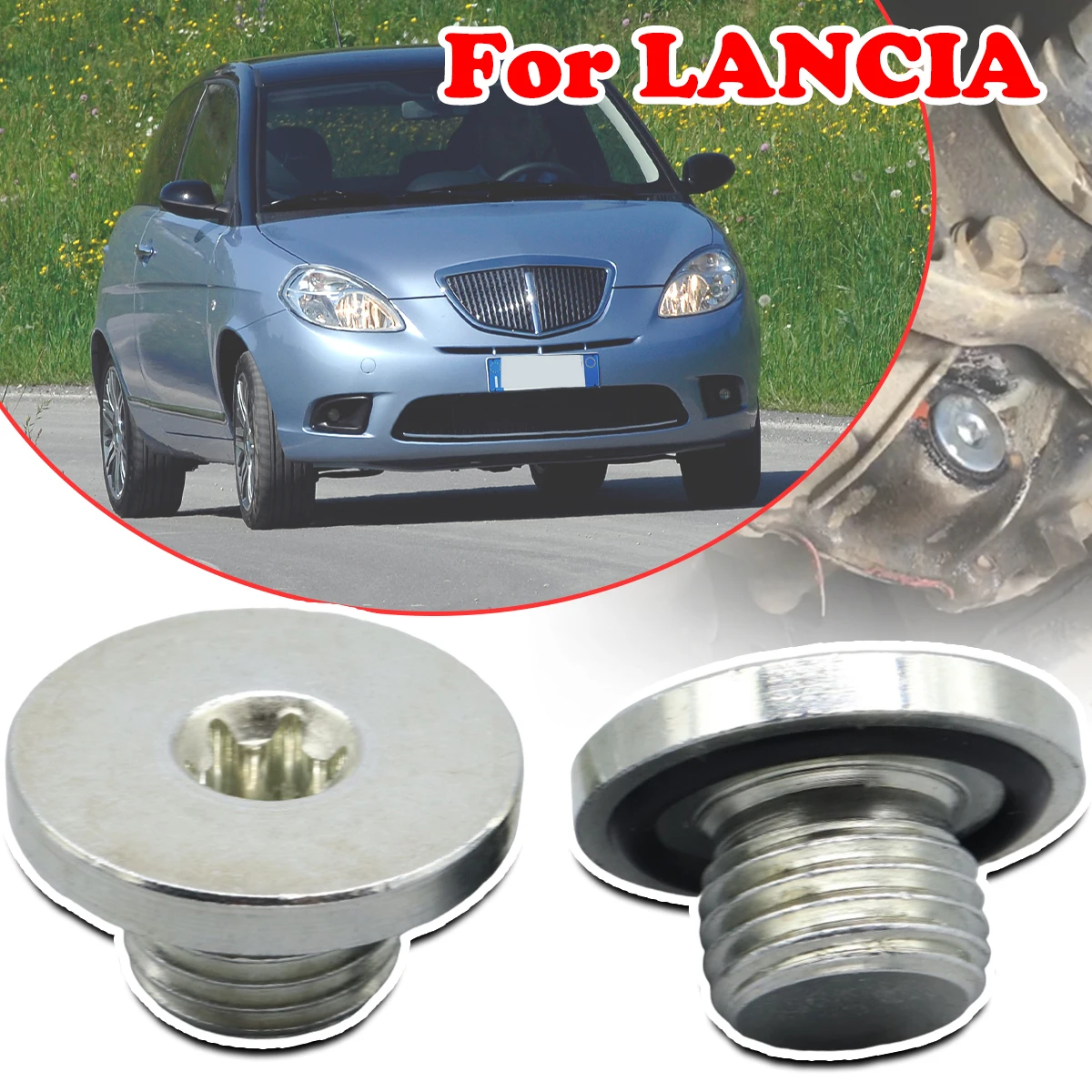 2pc M14X1.5 Engine Oil Drain Sump Plug Bolt Metal Screw Car Accessories 46823509 46823517 For LANCIA YPSILON II (843) MUSA (350)