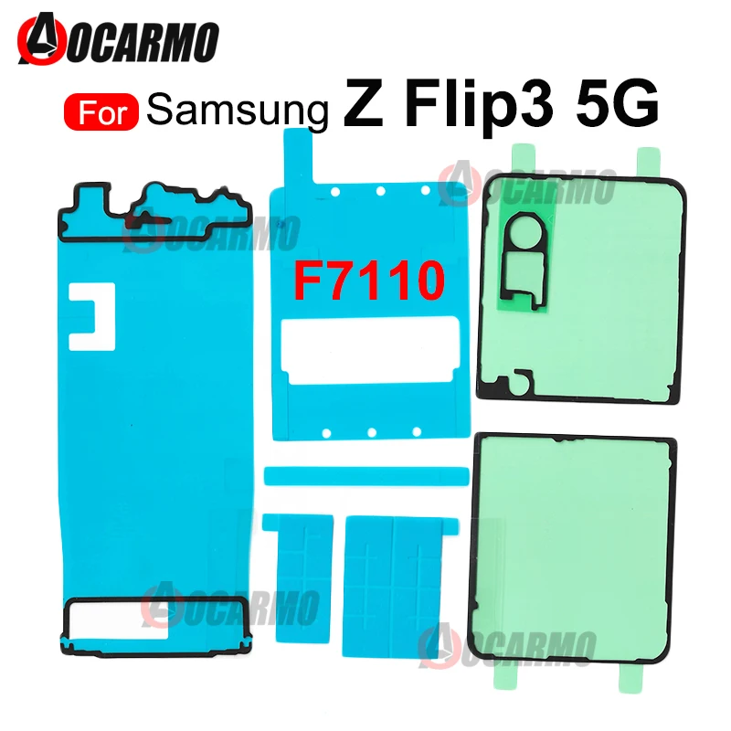 Back Waterproof Adhesive For Samsung Galaxy Z Flip3 5G SM-F7110 Rear Cover And Front LCD Screen Sticker Glue Replacement Parts