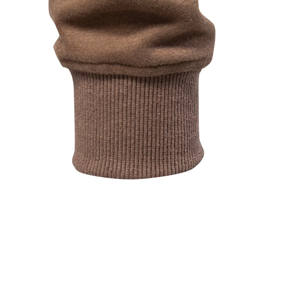 AIOPESON Herren Pullover mit halbem Reißverschluss, Stehkragen, einfarbig, warm, gemütlich, langärmelig, Sweatshirt, Herbst-Winter, lässig, leicht, Oberteil – Detail 17