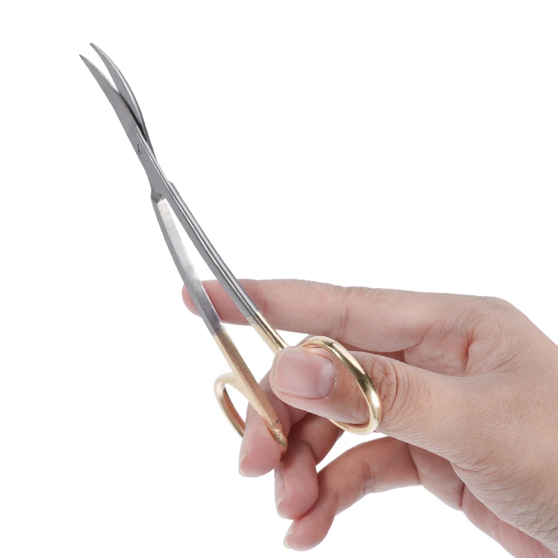 

Стоматологические хирургические ножницы из нержавеющей стали, двойной изогнутый иглодержатель, плоскогубцы, позолоченная ручка, стоматологические щипцы для препачения