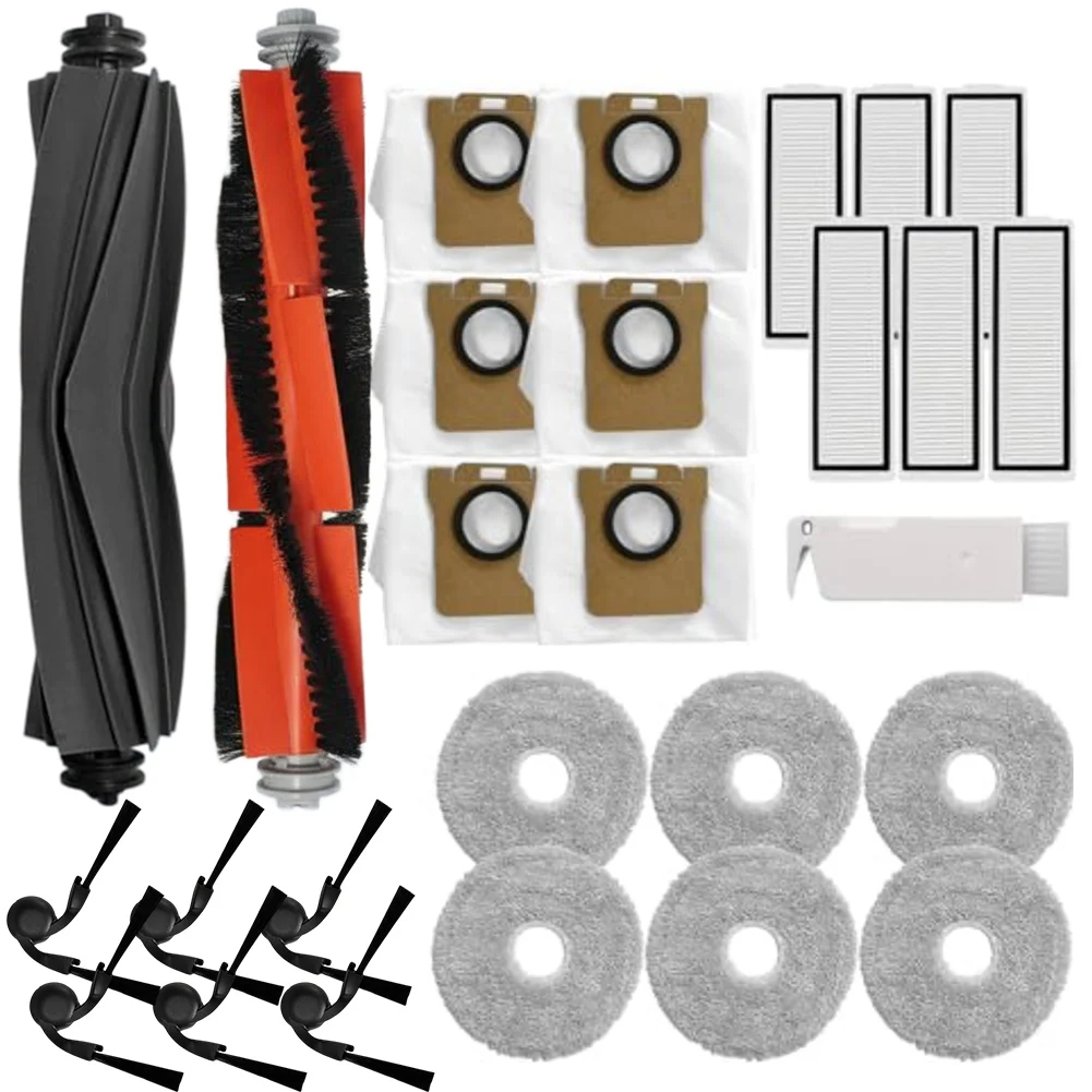 

For Xiaomi Robot Vacuum Cleaner 5/5 Pro Replacement Kit Main Brush Side Brush Rubber Brush, Filter, Mop Dust Bag Cleaning Brush