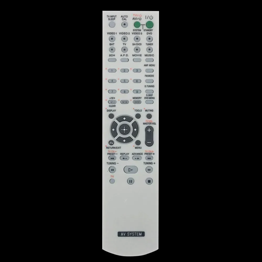 

Remote Control Replace For Sony RM-AAU002 RM-AAU017 HT-7200DH HT-DDW670T HT-SS500 HT-SS600 SS-CNP680 SS-MSP67R AV DVD Receiver