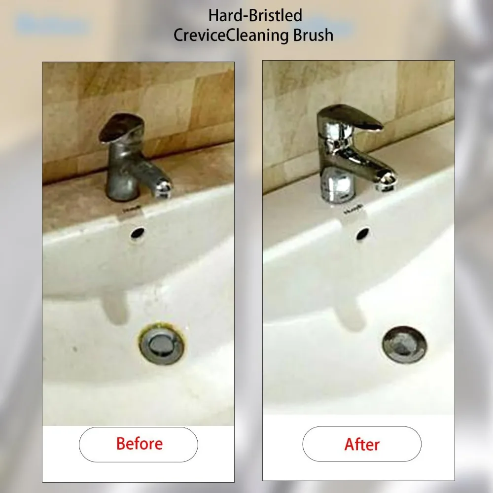 6-Piece Hard Bristle Crevice Cleaning Brush, Multifunctional Gap Cleaning Brush Tool for Small Spaces Cleaning, Thin Crevice Cle