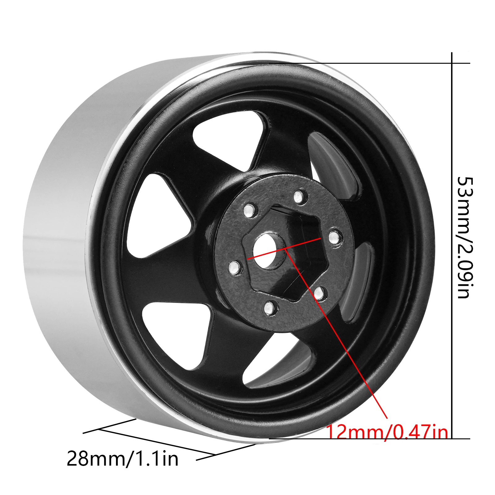 INJORA Offset -8.9mm Metal 1.9\