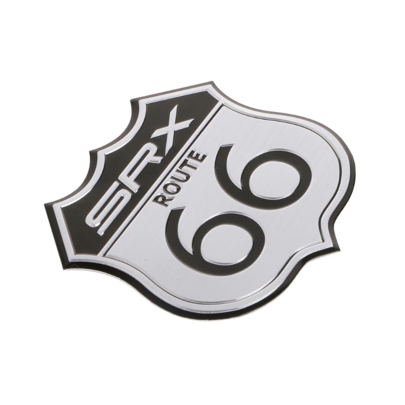 3D Car Emblem Badge Sticker Decal Metal Route 66 For  US