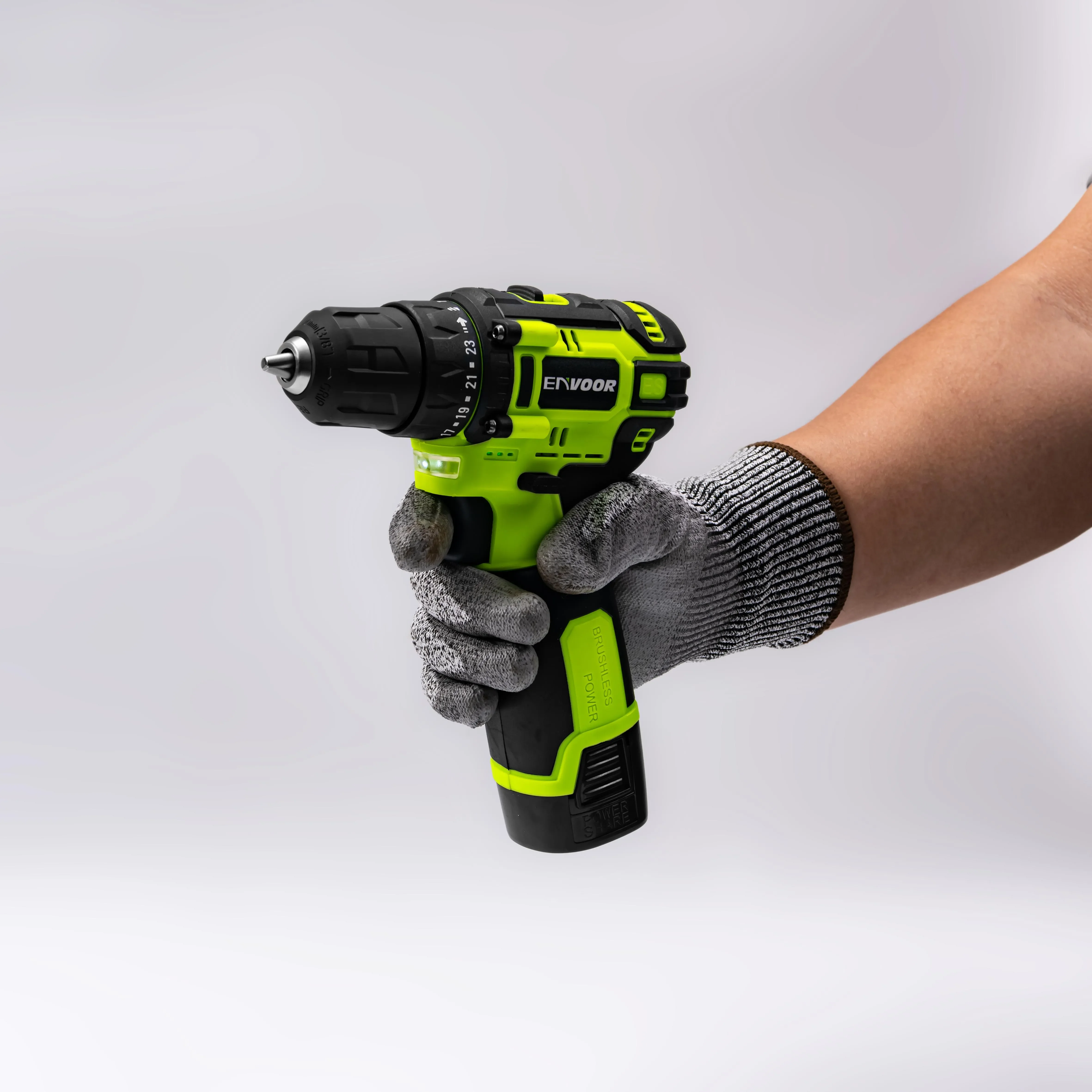 

Nick 2026High Durability Two batteries and one charge cordless drill cnc drilling machine for wood