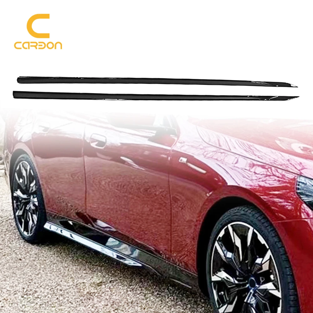 Carbon Fiber Car Side Skirts MP Style Lip Chin Apron Body Kits for BMW 5 Serise G60 Side Bumper Car Accessories