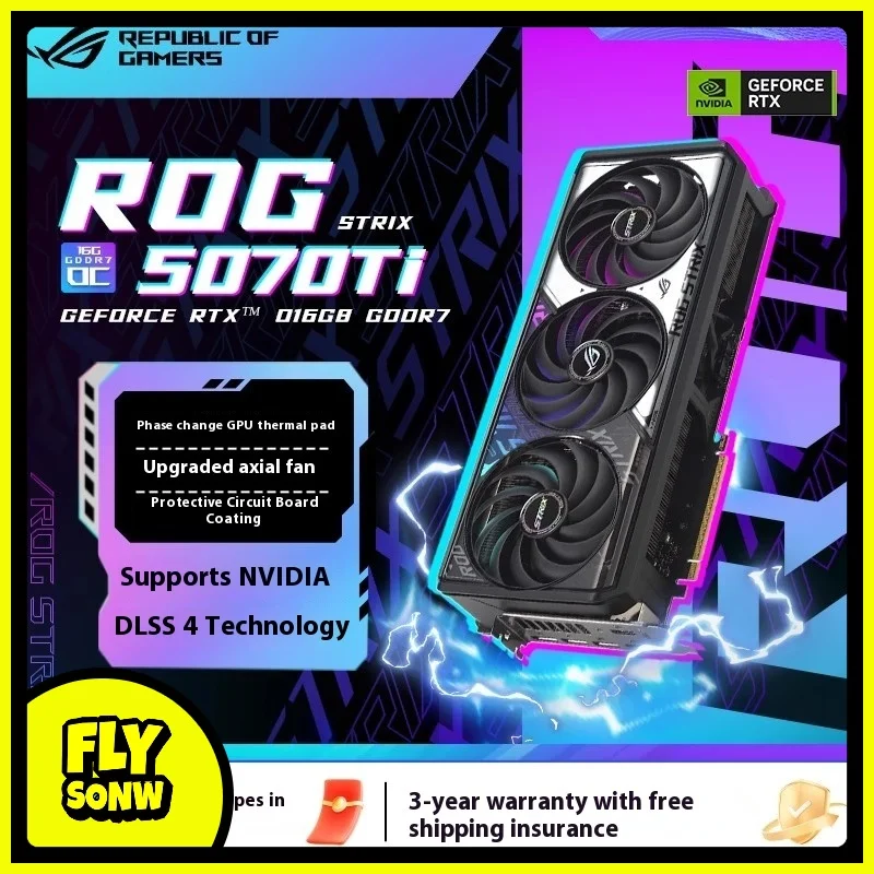 

ROG Raptor TUF Esports Asus/ASUS 5070/5070Ti/16G 12G GDDR7 Игровой киберспорт Настольная сборка Компьютерная независимая видеокарта