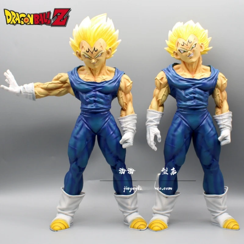 

38cm Dragon Ball Z Majin Vegeta Anime Figure GK Super Saiyan Action Figurine PVC Statue Collectible Decoration Model Toys Gift