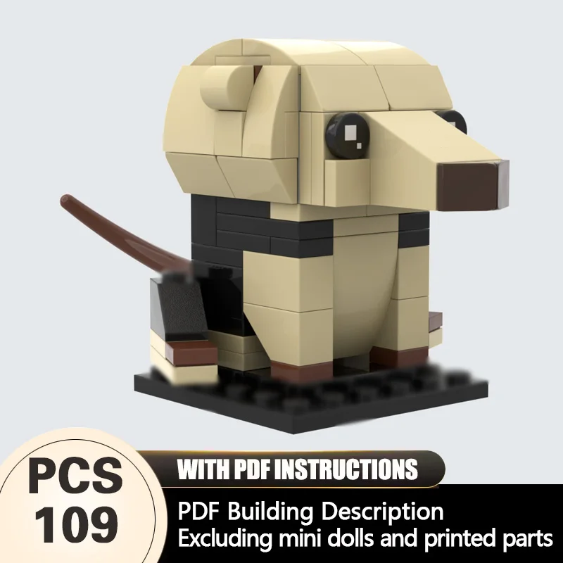 

Creators Animal Series Model MOC Building Bricks Insectivore Modular Technology Gifts Holiday Assemble Children Toys Suit