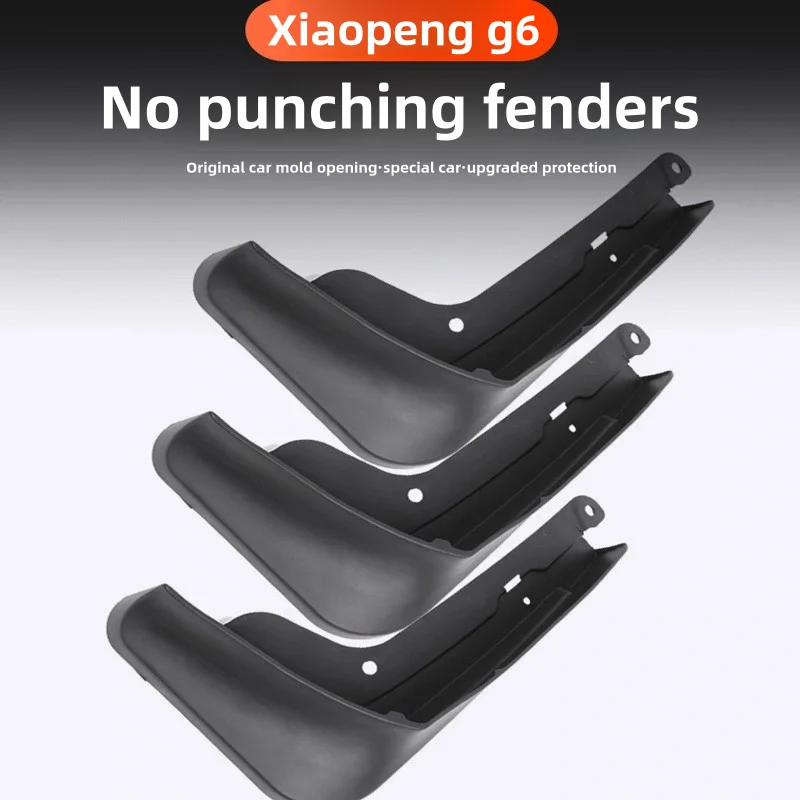 

For Xpeng G6 22-2024 Car Mudflap Front Rear Wheel Fender Splash Mud Guard Soft PP Mud Flaps Auto Mudguards Exterior Accessories