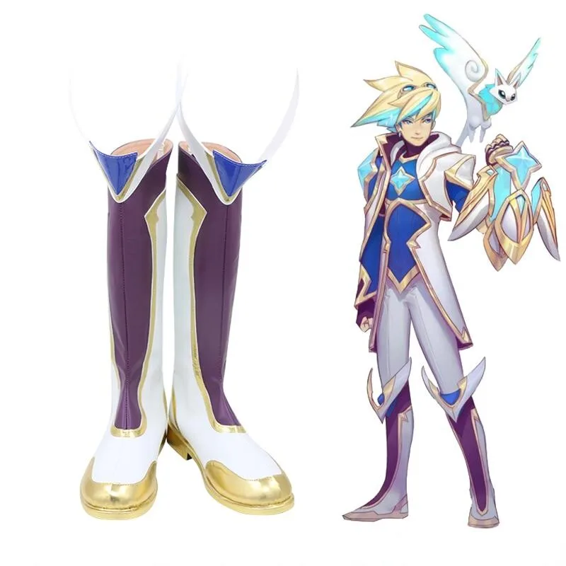 Game LOL Ezreal Star Guardian Cosplay Shoes Boots EZ The Prodigal Explorer Halloween Party Custom Made