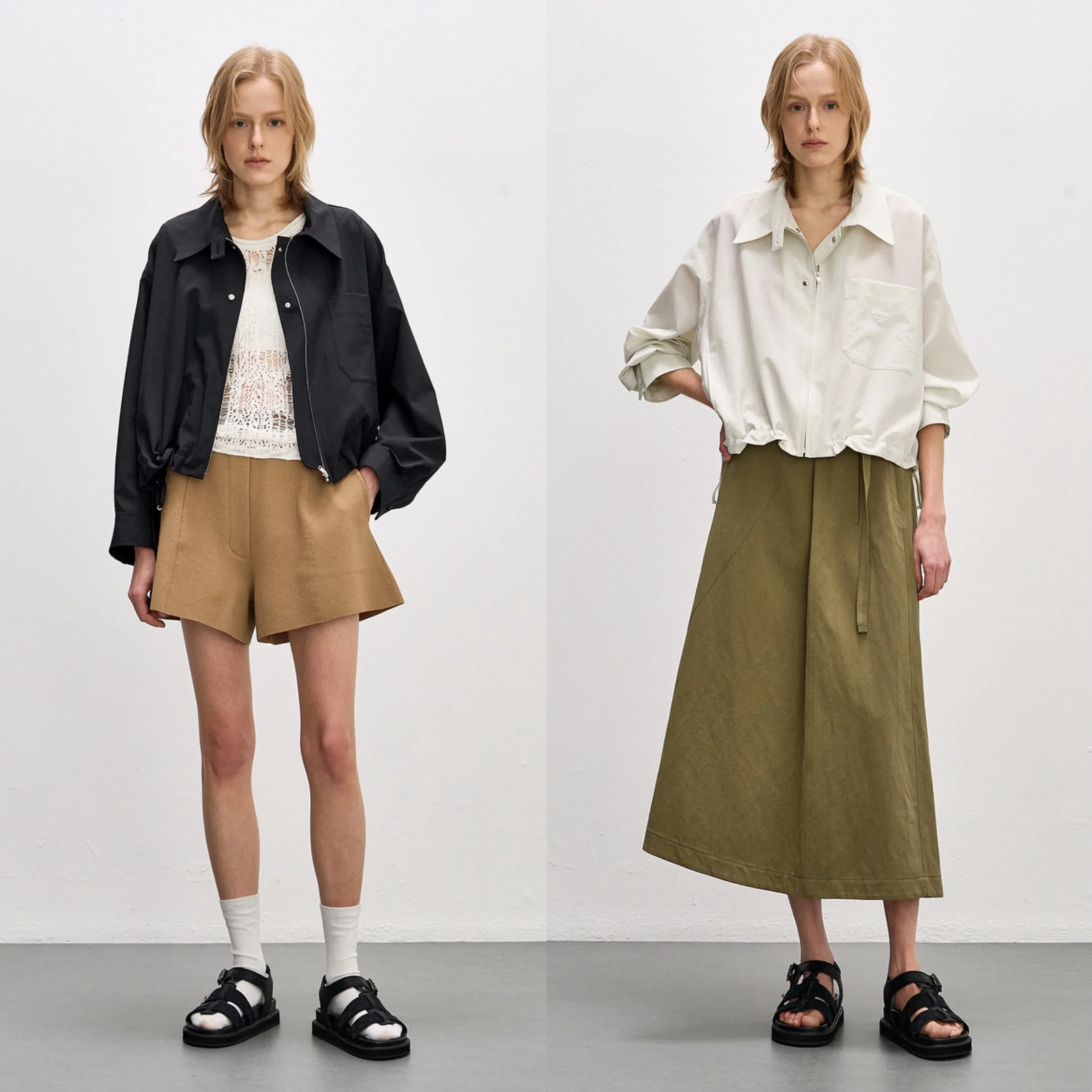 

Свободная модель Jaet Тонкая модель Dstring Hem Повседневная верхняя одежда Sle Fem Осенний сезон Другой материал 00% Премиум качество