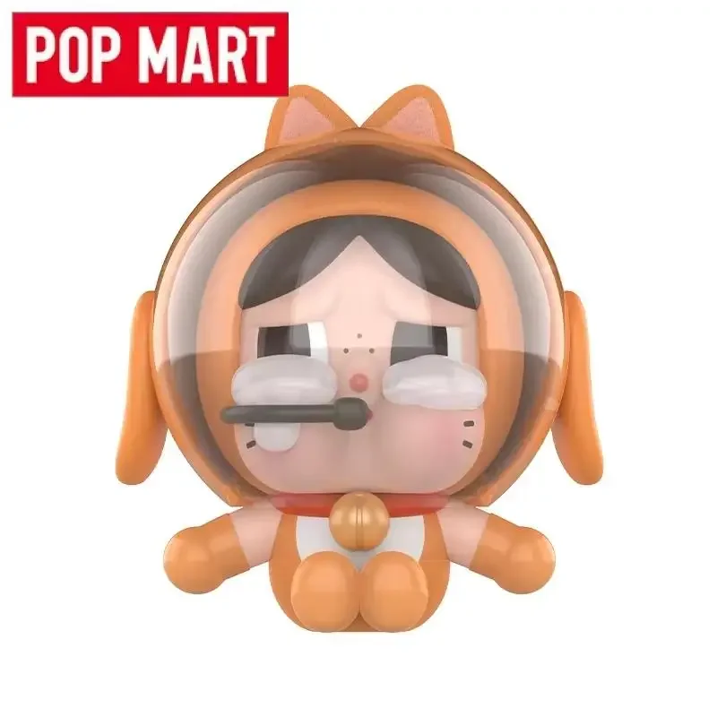 POP MART Crybaby Space Cat - صندوق أعمى برتقالي تخمين حقيبة ألعاب دمى الحلي مجموعة سطح المكتب الديكور لطيف نموذج الفتيات هدية #2