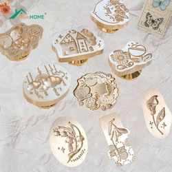 Irregular Lacquer Wax Seal Head Stamp Sealing Wax Stamp Plant Flower DIY Scrapbooking Cards Christmas Envelopes Wedding Invitati
