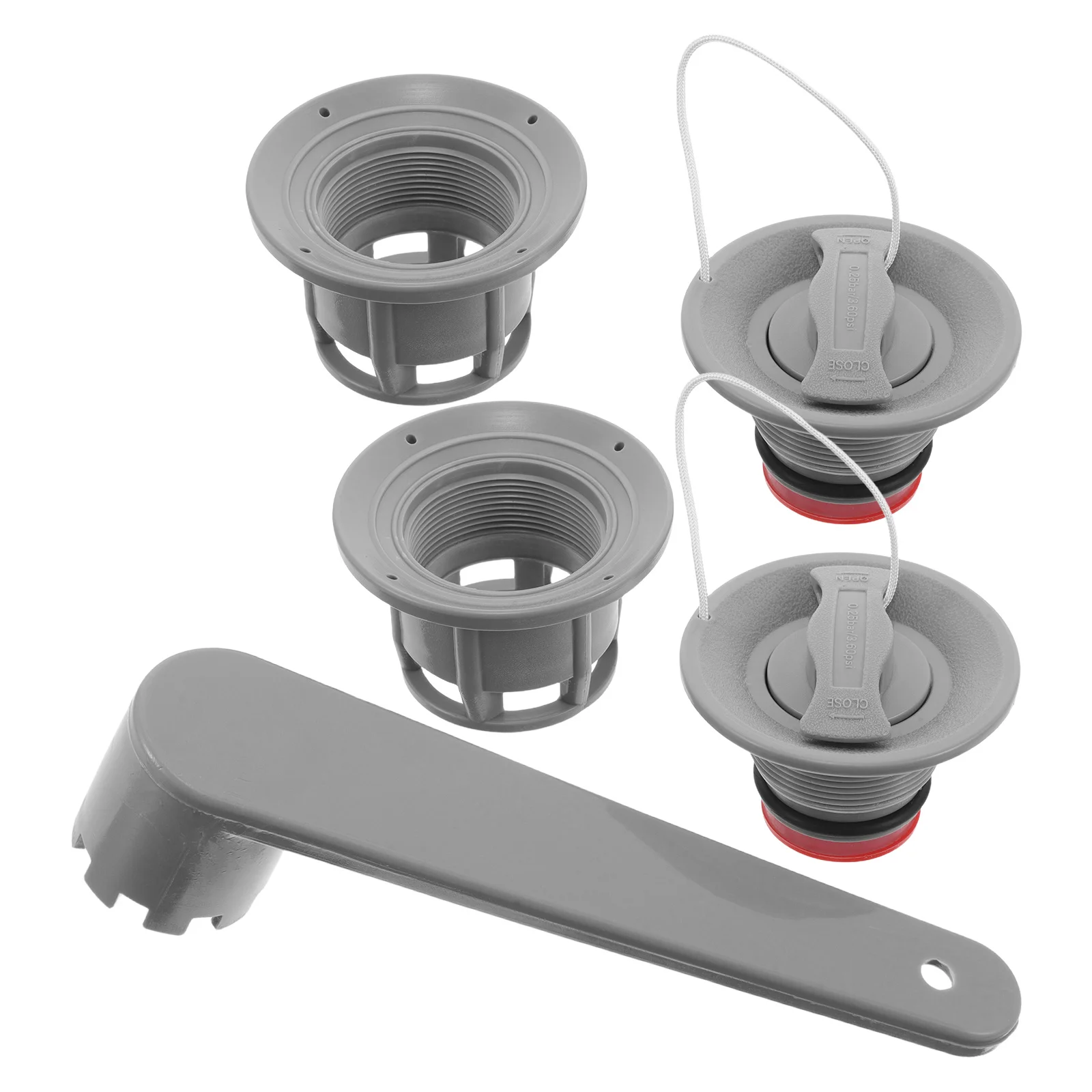 

1 set Inflatable Boat Valve: Quick Inflation Deflation For Kayak Dinghy With Threaded Design Leak-Proof Waterproof Boat